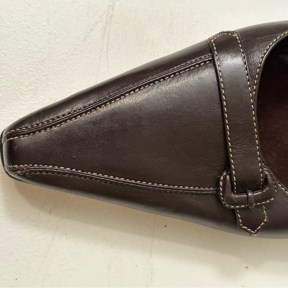 COLE HAAN vintage brown leather backless shoe in excellent condition - Picture 2 of 4